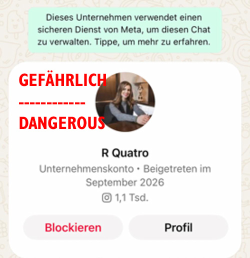 WhatsApp Warnung